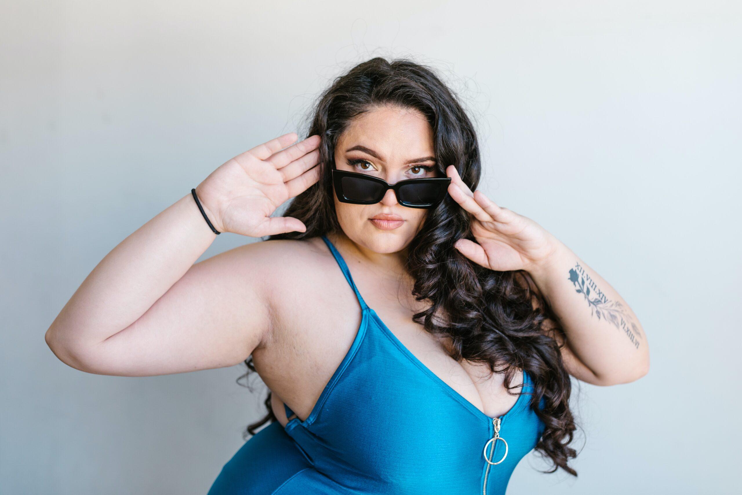 Plus Size Model In Swimsuit